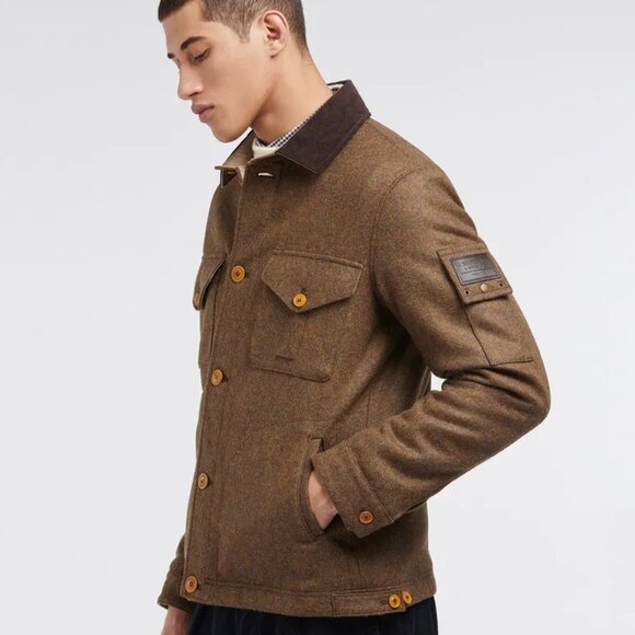 Barbour Cainwel Wool Jacket , Mens Large , New Unused - Picture 3 of 5